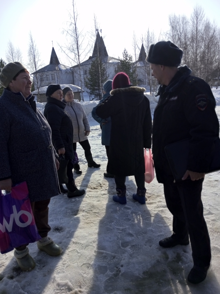 13.03.2026 состоялась встреча  жителей с. Новое с сельскими участковыми УВД России по Приволжскому району..